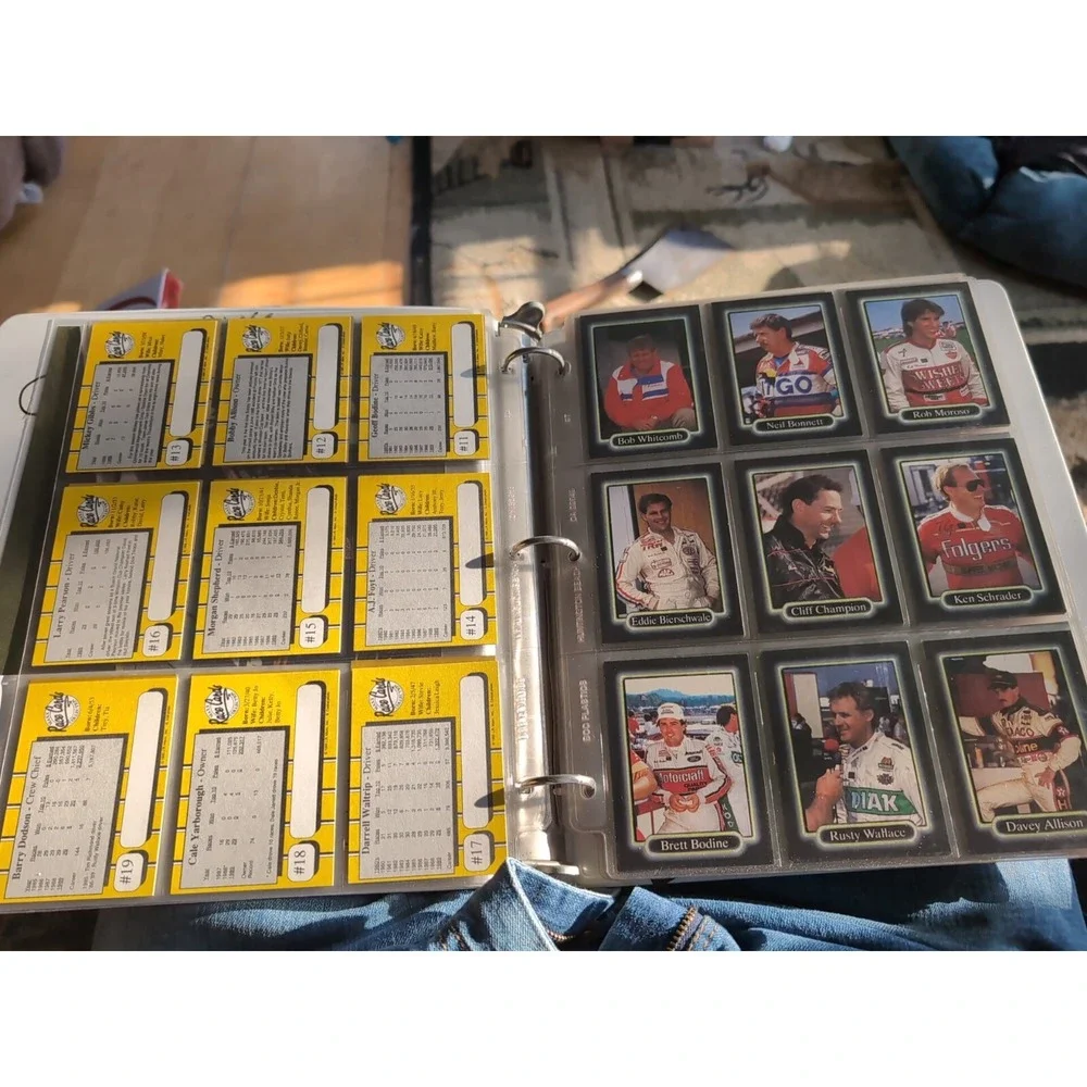 Vintage 1989 NASCAR Winston Cup Collectable Maxx Race Cards‎ 200 Set Binder